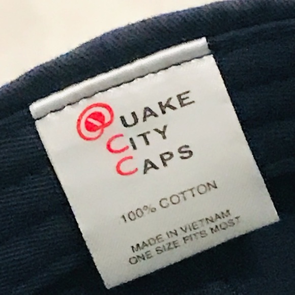 Quake City's "US Open 2020" Adjustable Navy Blue Tennis Tournament Ball Cap - Picture 13 of 15